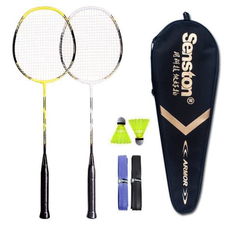 Senston - 2 Player Graphite Badminton Racket Set